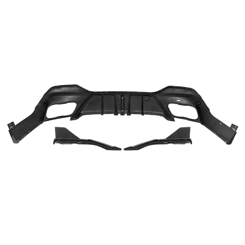 Kies-Motorsports NWCarbon Haus X6 G06 LCI Style Dry Carbon Fiber Rear Diffuser With Brake Light