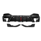 Kies-Motorsports NWCarbon Haus X6 G06 LCI Style Dry Carbon Fiber Rear Diffuser With Brake Light