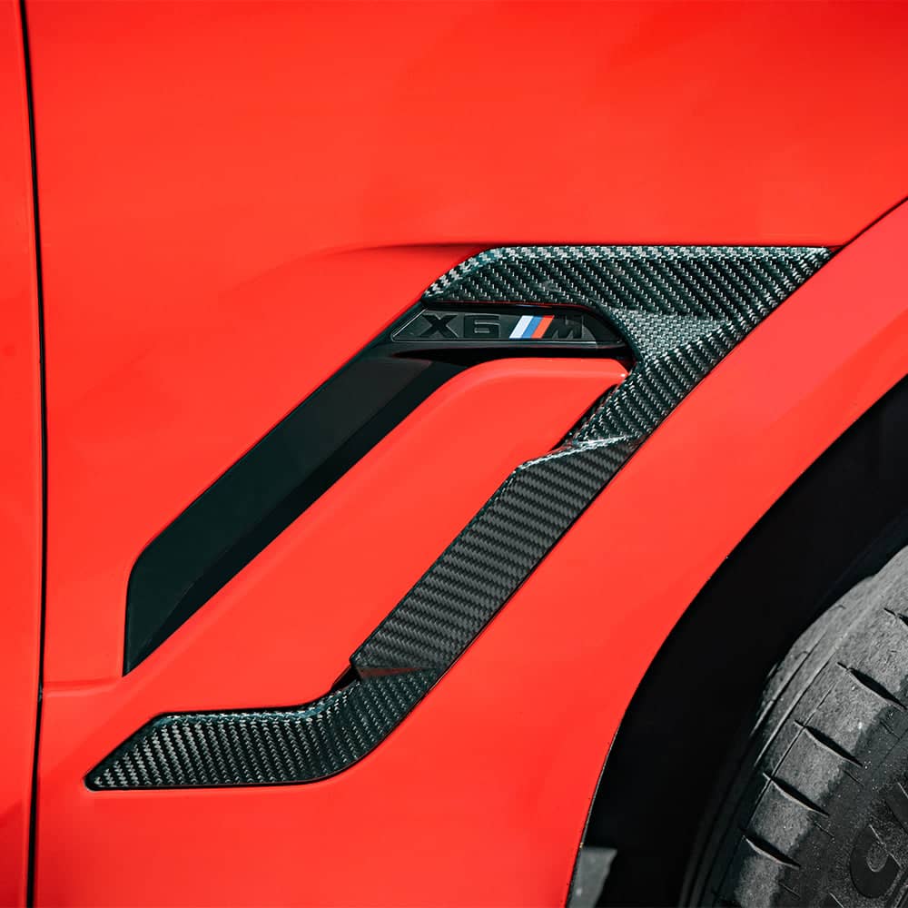 Kies-Motorsports NWCarbon Haus X6M F96 LCI Style Dry Carbon Fiber Side Fender Trim