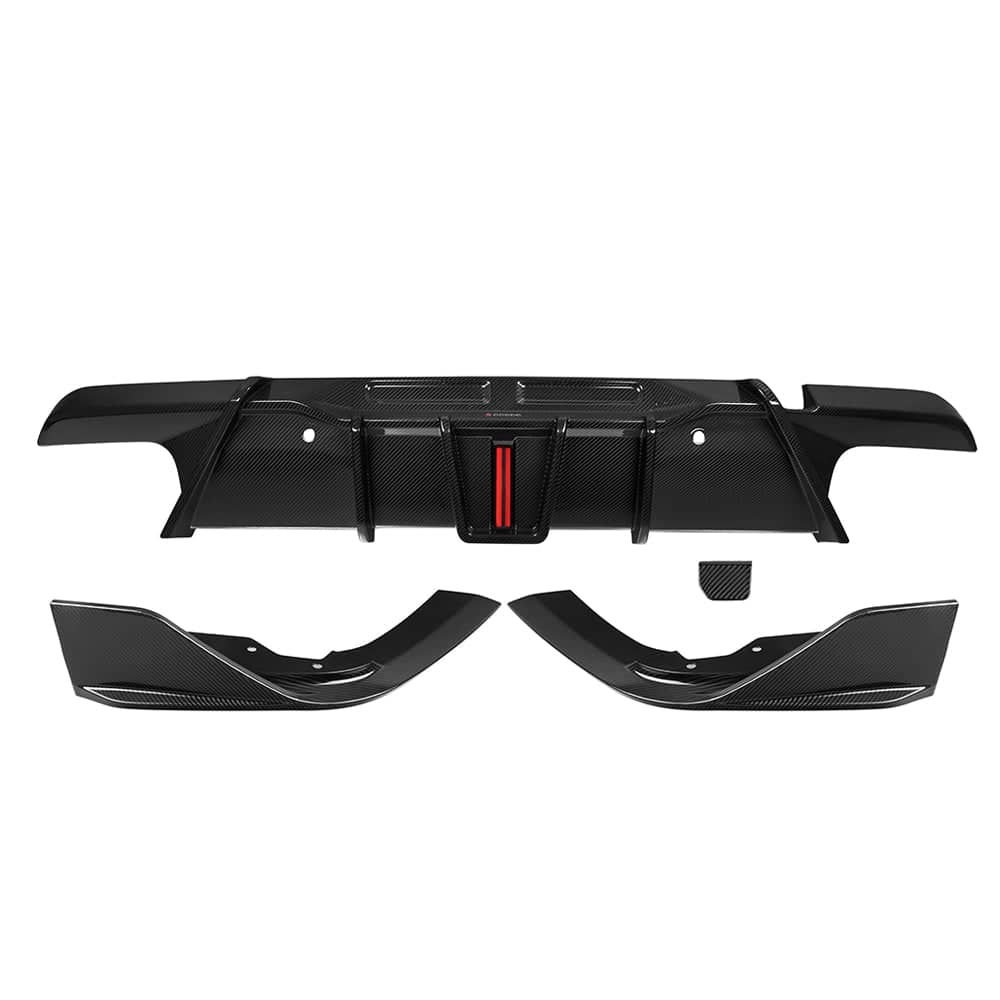 Kies-Motorsports NWCarbon Haus X6M F96 SQ Style Dry Carbon Fiber Diffuser With or Without Brake Light