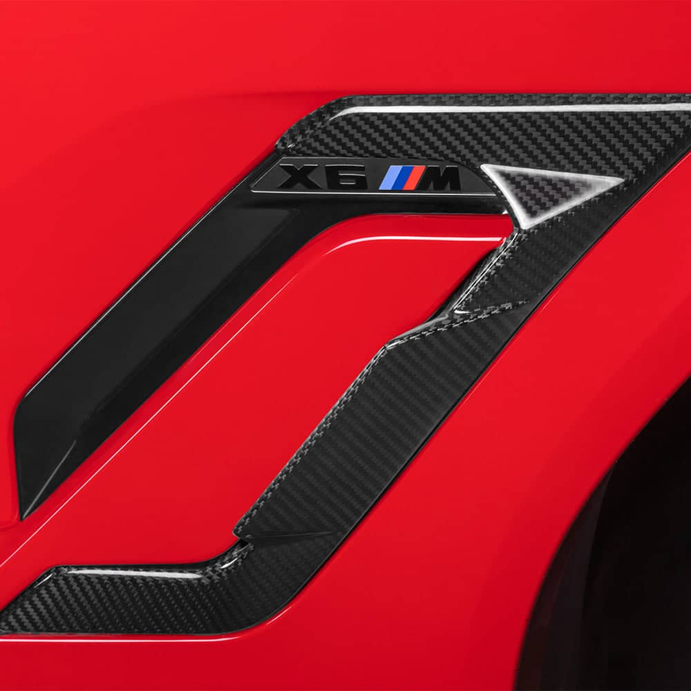 Kies-Motorsports NWCarbon Haus X6M F96 SQ Style Dry Carbon Fiber Side Fender Trim
