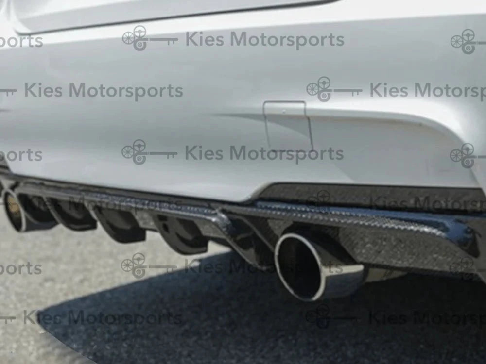 Kies-Motorsports Open Box Item OPEN BOX - 2012-2018 BMW 3 Series (F30 / F31) M Performance Style Carbon Fiber Rear Diffuser (328i/330i)