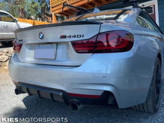 Kies-Motorsports Open Box Item OPEN BOX - 2014-2020 BMW 4 Series (F32 / F33 / F36) M Performance Style Rear Diffuser