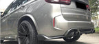 Kies-Motorsports Open Box Item OPEN BOX - 2015-2019 F85 X5M/ F86 X6M Carbon Fiber 3-Piece Rear Bumper Diffuser