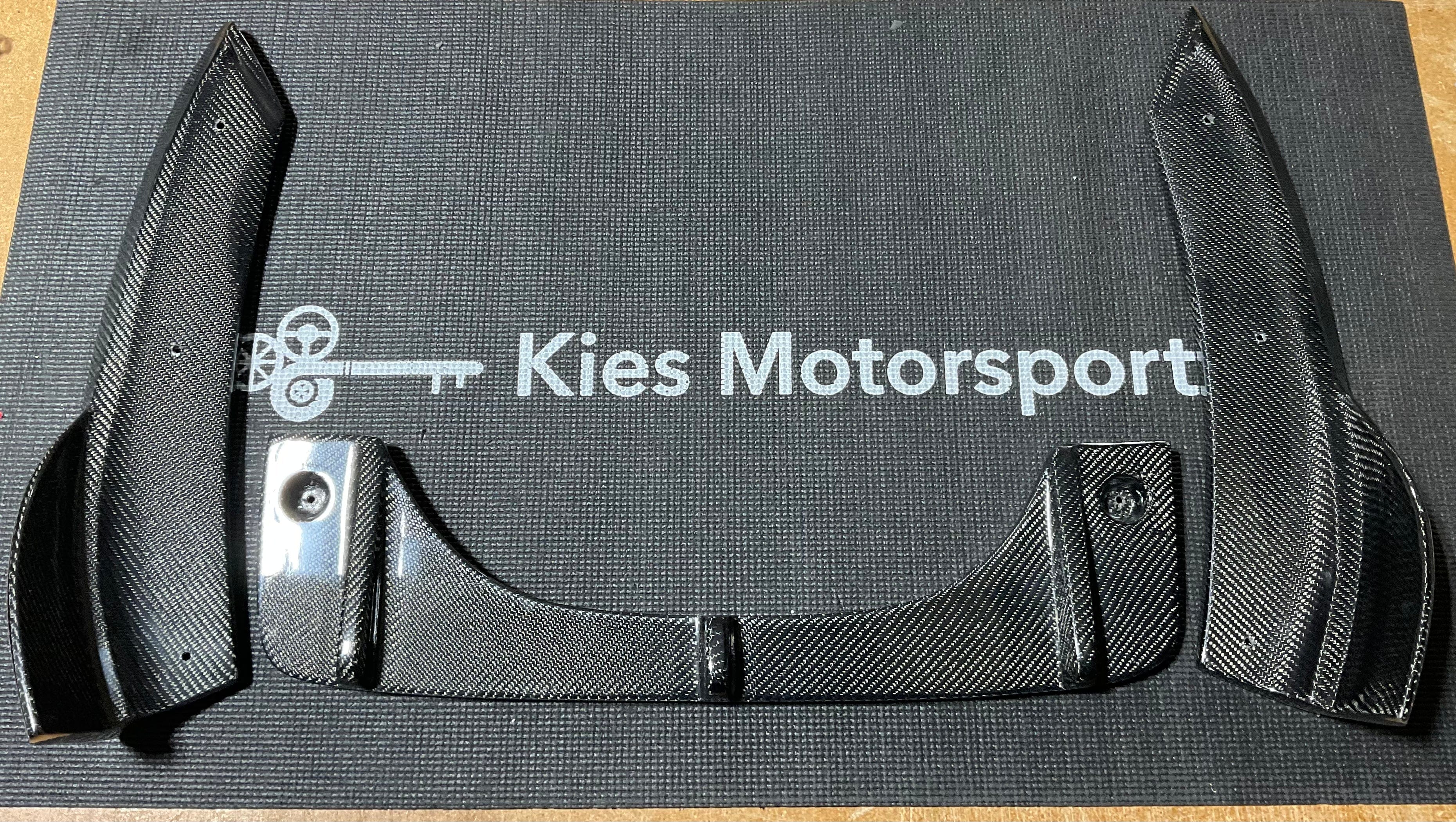 Kies-Motorsports Open Box Item OPEN BOX - 2015-2019 F85 X5M/ F86 X6M Carbon Fiber 3-Piece Rear Bumper Diffuser Main image