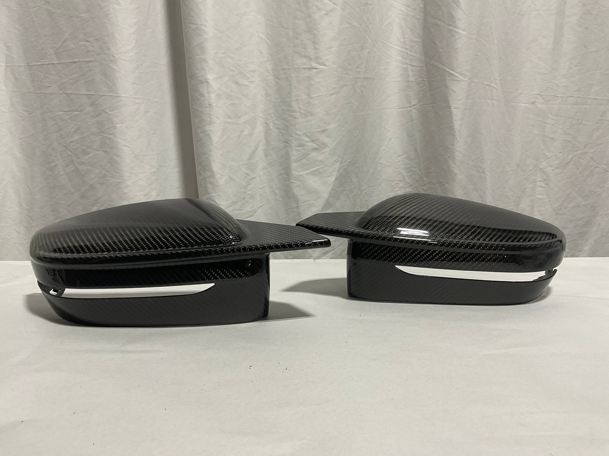 Kies-Motorsports Open Box Item OPEN BOX - 2019-2022 BMW 3 Series (G20) Bull Horn Style Dry Carbon Full Replacement Mirror Covers