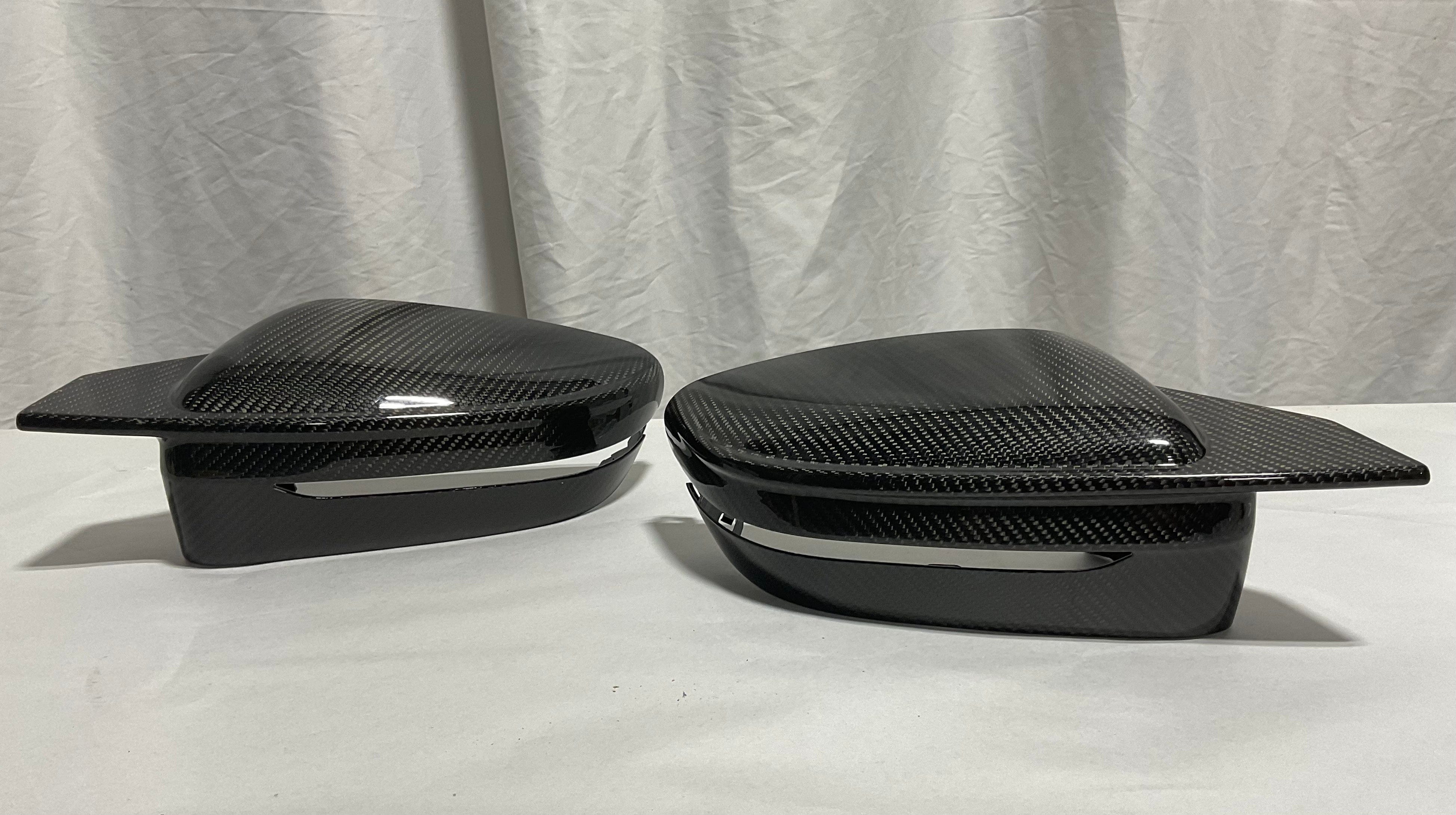Kies-Motorsports Open Box Item OPEN BOX - 2019-2022 BMW 3 Series (G20) Bull Horn Style Dry Carbon Full Replacement Mirror Covers