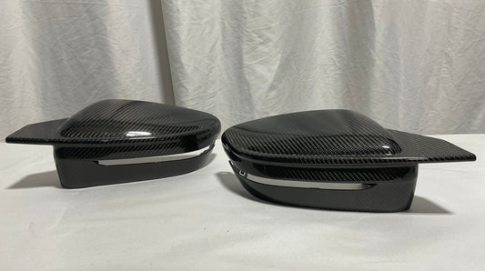 Kies-Motorsports Open Box Item OPEN BOX - 2019-2022 BMW 3 Series (G20) Bull Horn Style Dry Carbon Full Replacement Mirror Covers