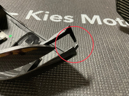 Kies-Motorsports Open Box Item OPEN BOX - 2019+ BMW 3 Series G20 Bull Horn (G80-Style) Carbon Fiber Mirror Cap Replacements - Gloss (Broken Plastic)