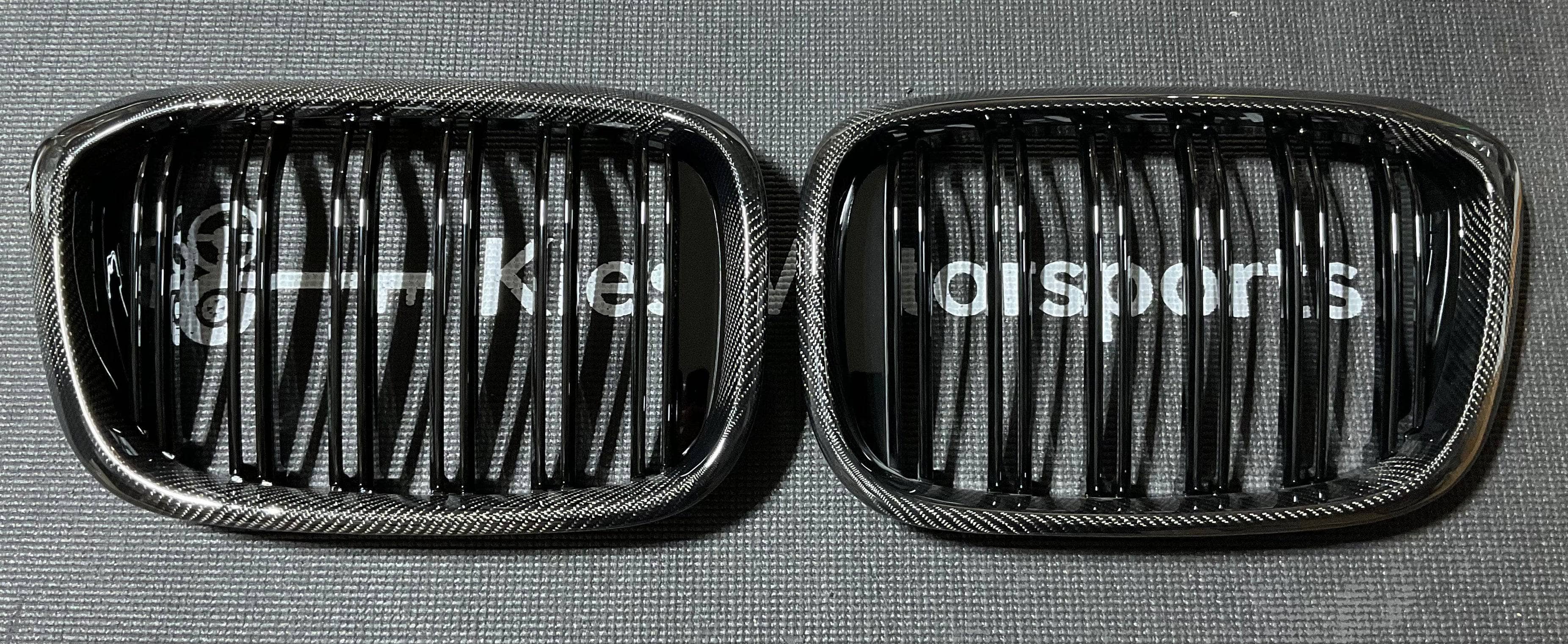 Kies-Motorsports Open Box Item OPEN BOX - 2019+ BMW G01/G02 X3/X4 Carbon Fiber Kidney Grill Replacements