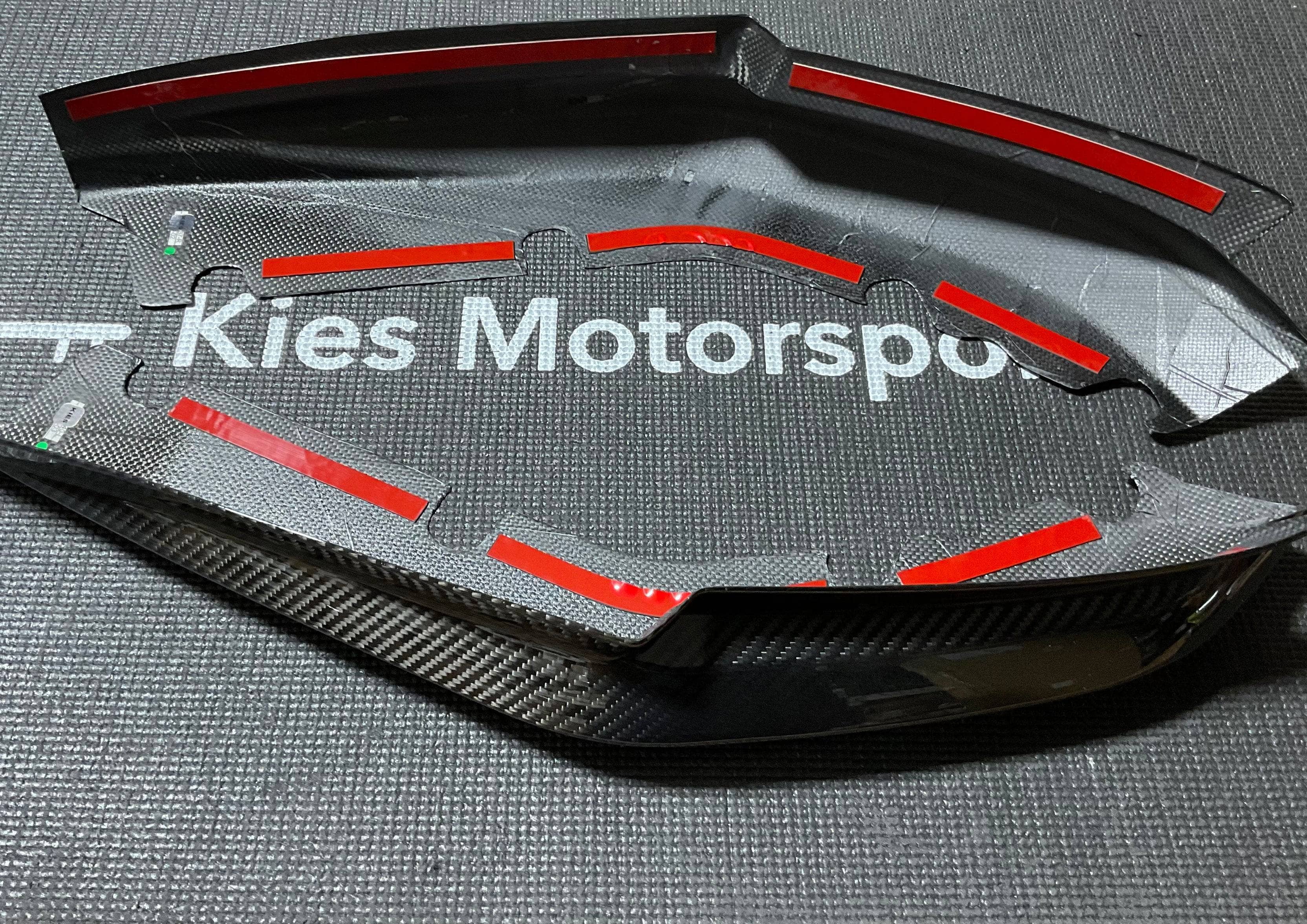 Kies-Motorsports Open Box Item OPEN BOX - 2020-2025 BMW M3 (G80) OEM OVERLAY Dry Carbon Fiber Rear Bumper Splitters (OVERLAY)