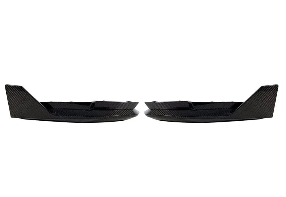 Kies-Motorsports Open Box Item OPEN BOX - 2021-2023 BMW M3 (G80) Performance Inspired Replacement Dry Carbon Fiber Rear Bumper Splitters With Wing (Minor Blemish)