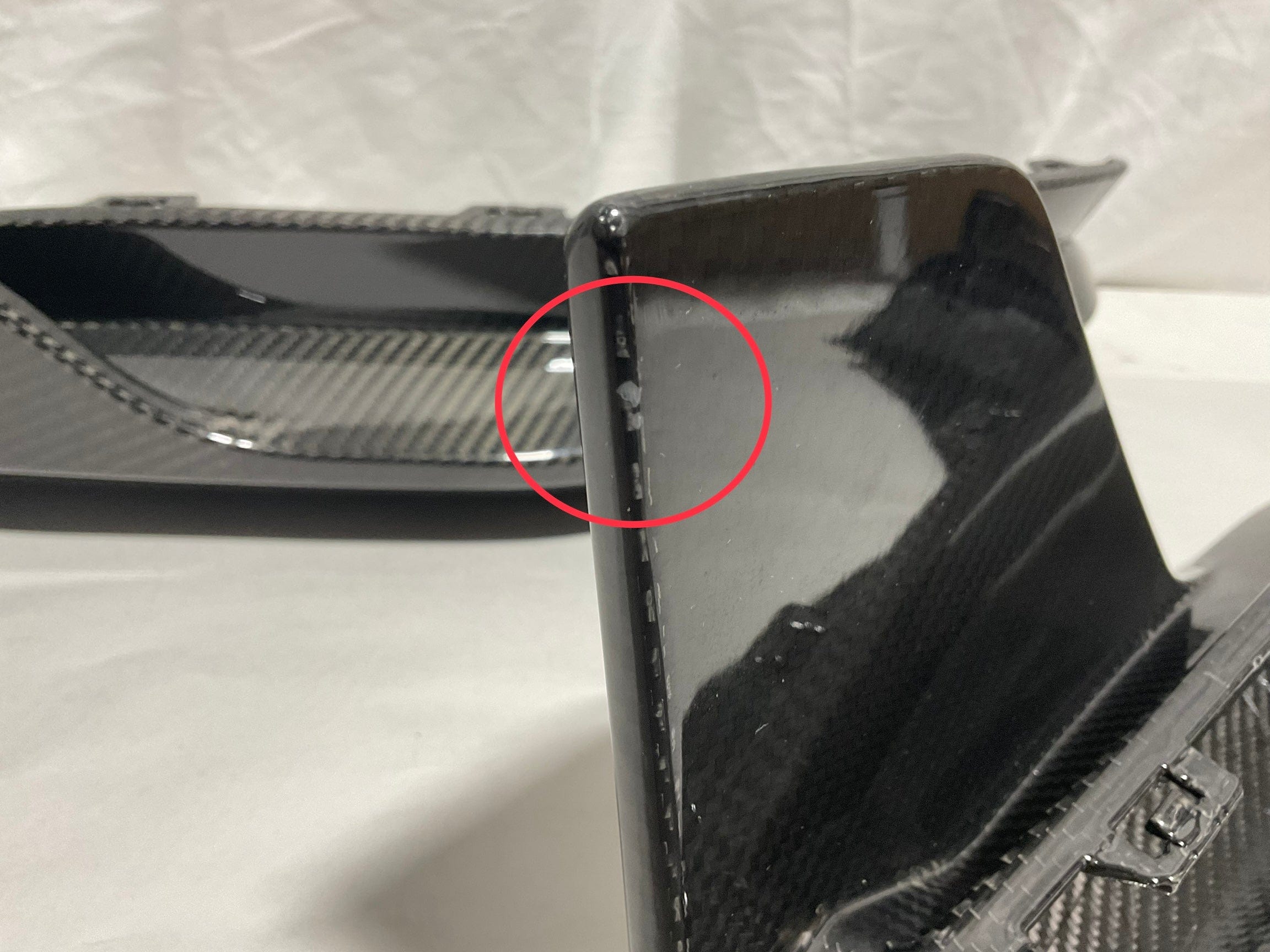 Kies-Motorsports Open Box Item OPEN BOX - 2021-2023 BMW M3 (G80) Performance Inspired Replacement Dry Carbon Fiber Rear Bumper Splitters With Wing (Small Blemishes)