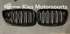 Kies-Motorsports Open Box Item OPEN BOX - BMW 2 Series F22 Gloss Black Dual Slat Kidney Grill (Like New)
