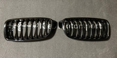 Kies-Motorsports Open Box Item OPEN BOX - BMW F30 Gloss Black Single Slat Kidney Grill Replacements