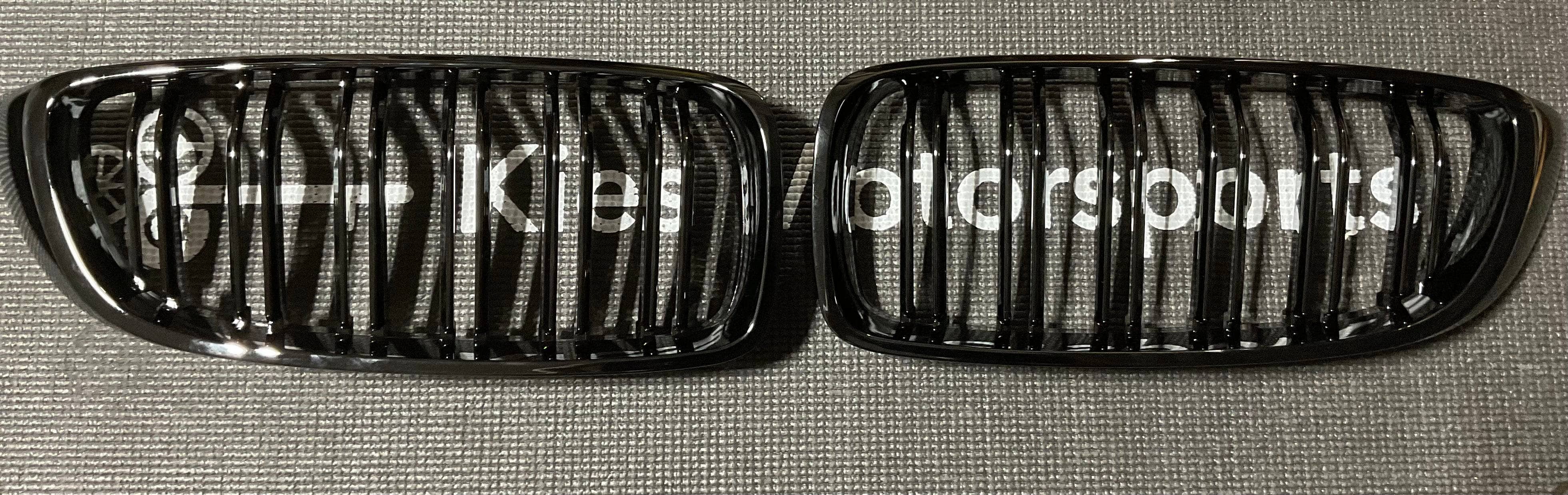 Kies-Motorsports Open Box Item OPEN BOX - BMW F32 3 Series Gloss Black Dual Slat Kidney Grilles Main image