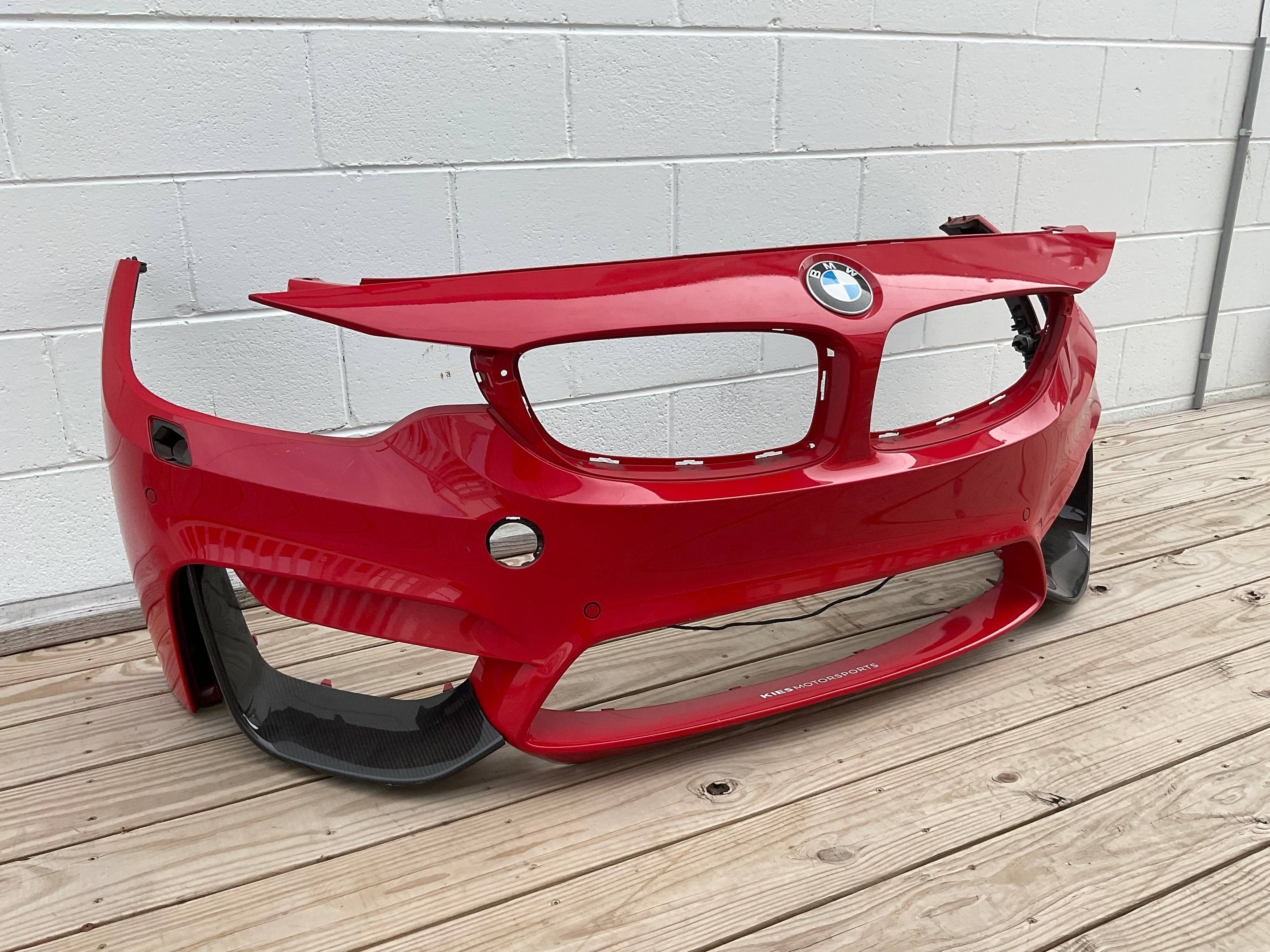 Kies-Motorsports Open Box Item OPEN BOX - BMW F80 M3 Front Bumper (Ferrari Red) w/ PDC Sensors (PICK UP ONLY)