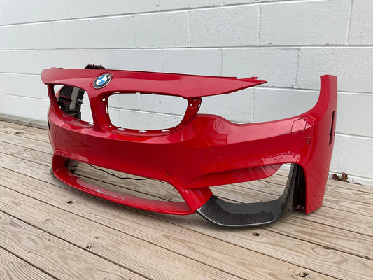Kies-Motorsports Open Box Item OPEN BOX - BMW F80 M3 Front Bumper (Ferrari Red) w/ PDC Sensors (PICK UP ONLY)
