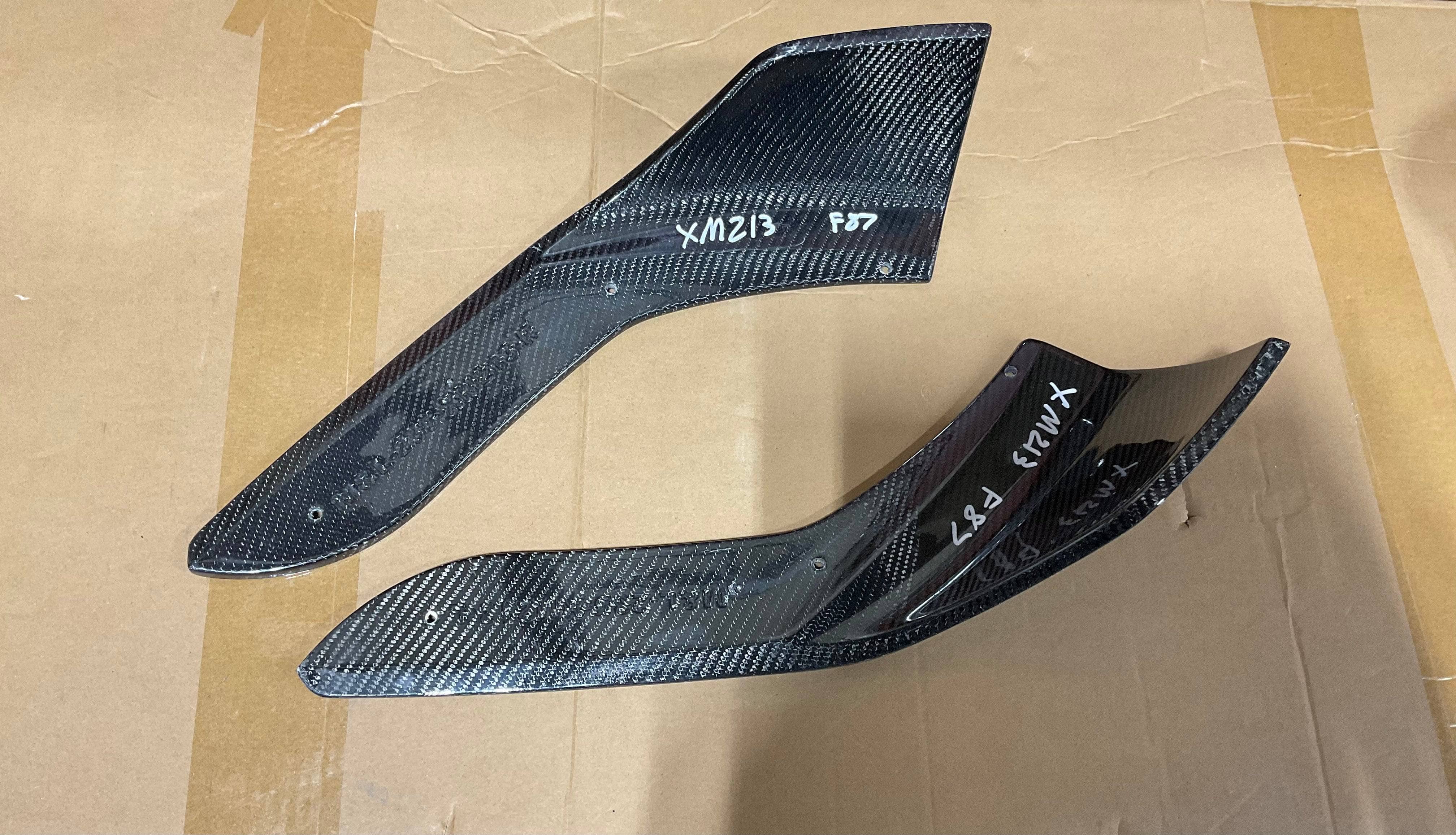 Kies-Motorsports Open Box Item OPEN BOX - BMW F87 M2 Competition N55 Carbon Fiber Front Bumper Splitters Main image