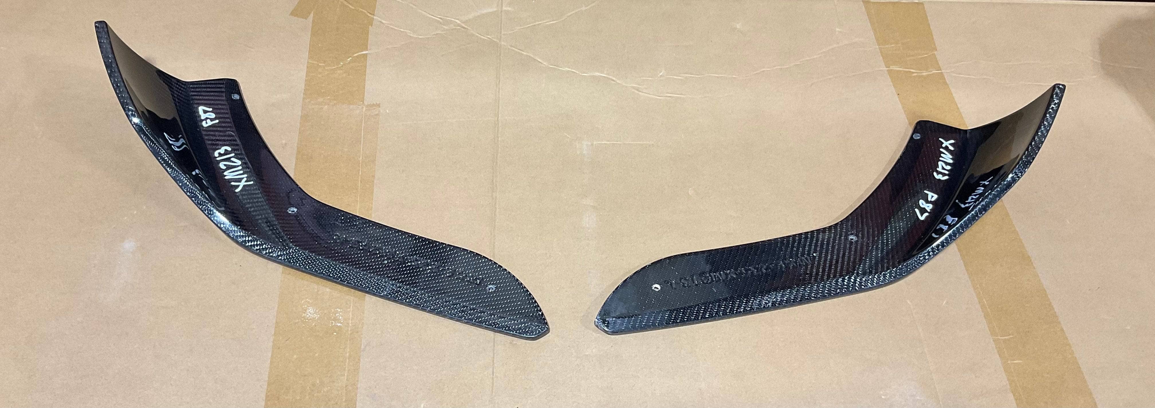 OPEN BOX - BMW F87 M2 Competition N55 Carbon Fiber Front Bumper Splitters Secondary image