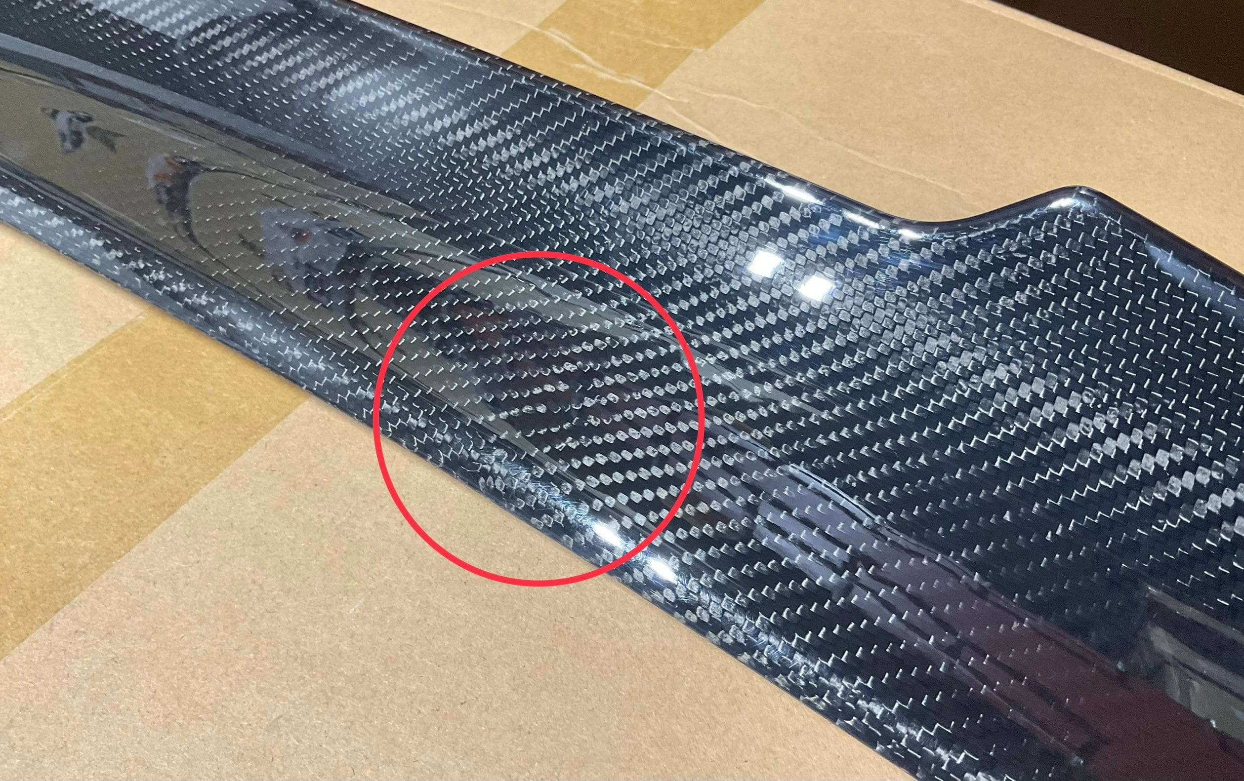 Kies-Motorsports Open Box Item OPEN BOX - BMW G20/ G80 3 Series M3 Aggressive Style Rear Trunk Lip Spoiler (Carbon Defect)