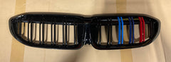 Kies-Motorsports Open Box Item OPEN BOX - BMW G20 Tri-Color (Gloss Black) Dual Slat Kidney Grille