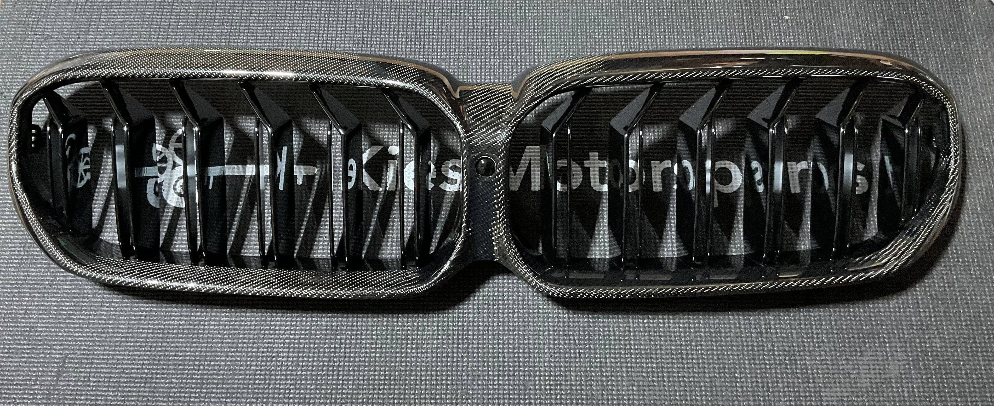 Kies-Motorsports Open Box Item OPEN BOX - BMW G30 5 Series M5 Competition Dual Slat Carbon Fiber Kidney Grill Replacement