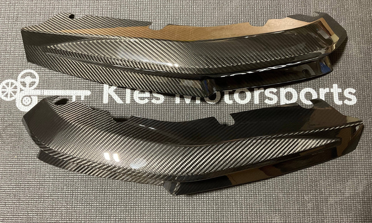 Kies-Motorsports Open Box Item OPEN BOX - BMW G80 M3 Dry Carbon Fiber OEM Style Rear Splitter Overlays