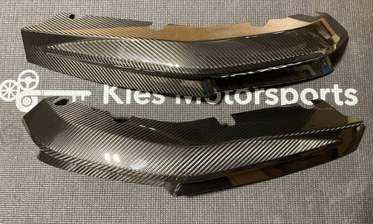 Kies-Motorsports Open Box Item OPEN BOX - BMW G80 M3 Dry Carbon Fiber OEM Style Rear Splitter Overlays