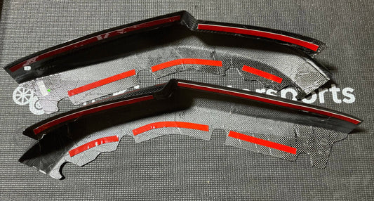 Kies-Motorsports Open Box Item OPEN BOX - BMW G80 M3 Dry Carbon Fiber OEM Style Rear Splitter Overlays