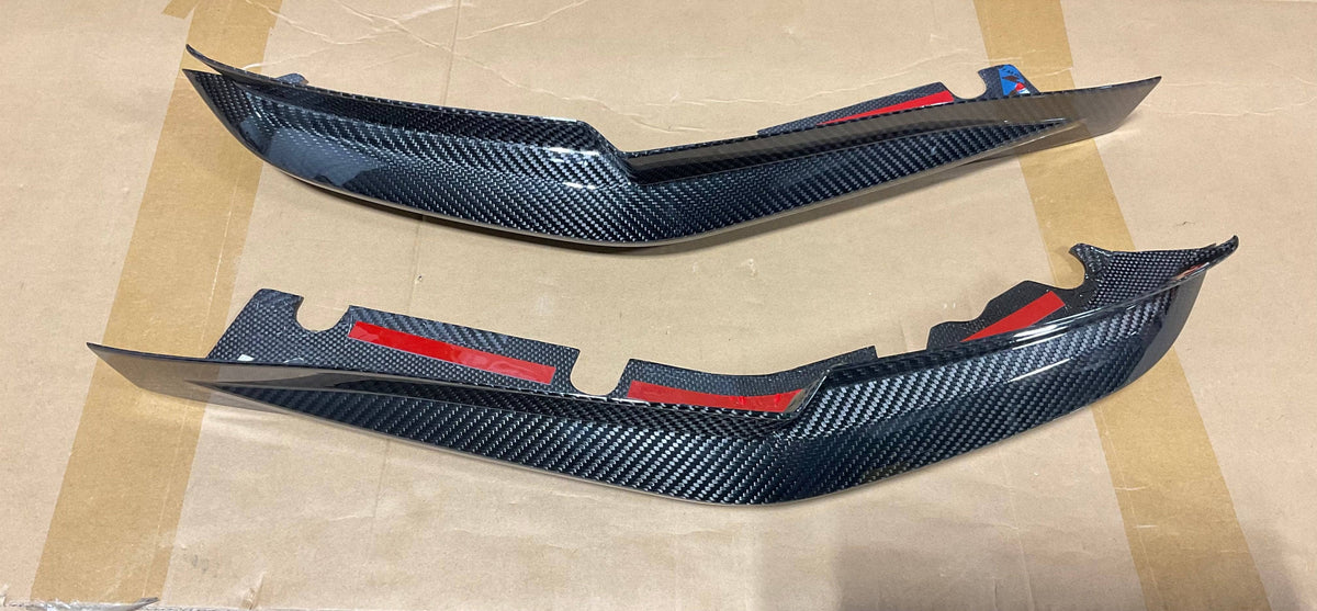 Kies-Motorsports Open Box Item OPEN BOX - BMW G80 M3 OEM-Style Rear Bumper Splitter Overlays