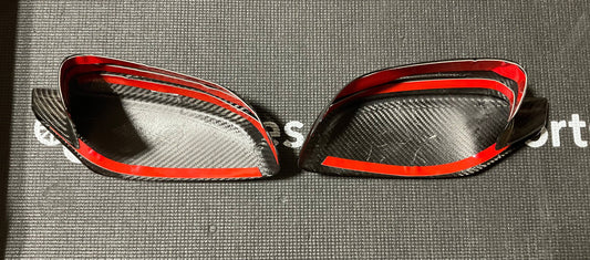 Kies-Motorsports Open Box Item OPEN BOX - BMW G8X Dry Carbon Fiber Mirror Cap Overlays