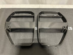 Kies-Motorsports Open Box Item OPEN BOX - BMW G8X Dry Carbon Fiber V-Style Front Grill Replacement (w/ ACC)