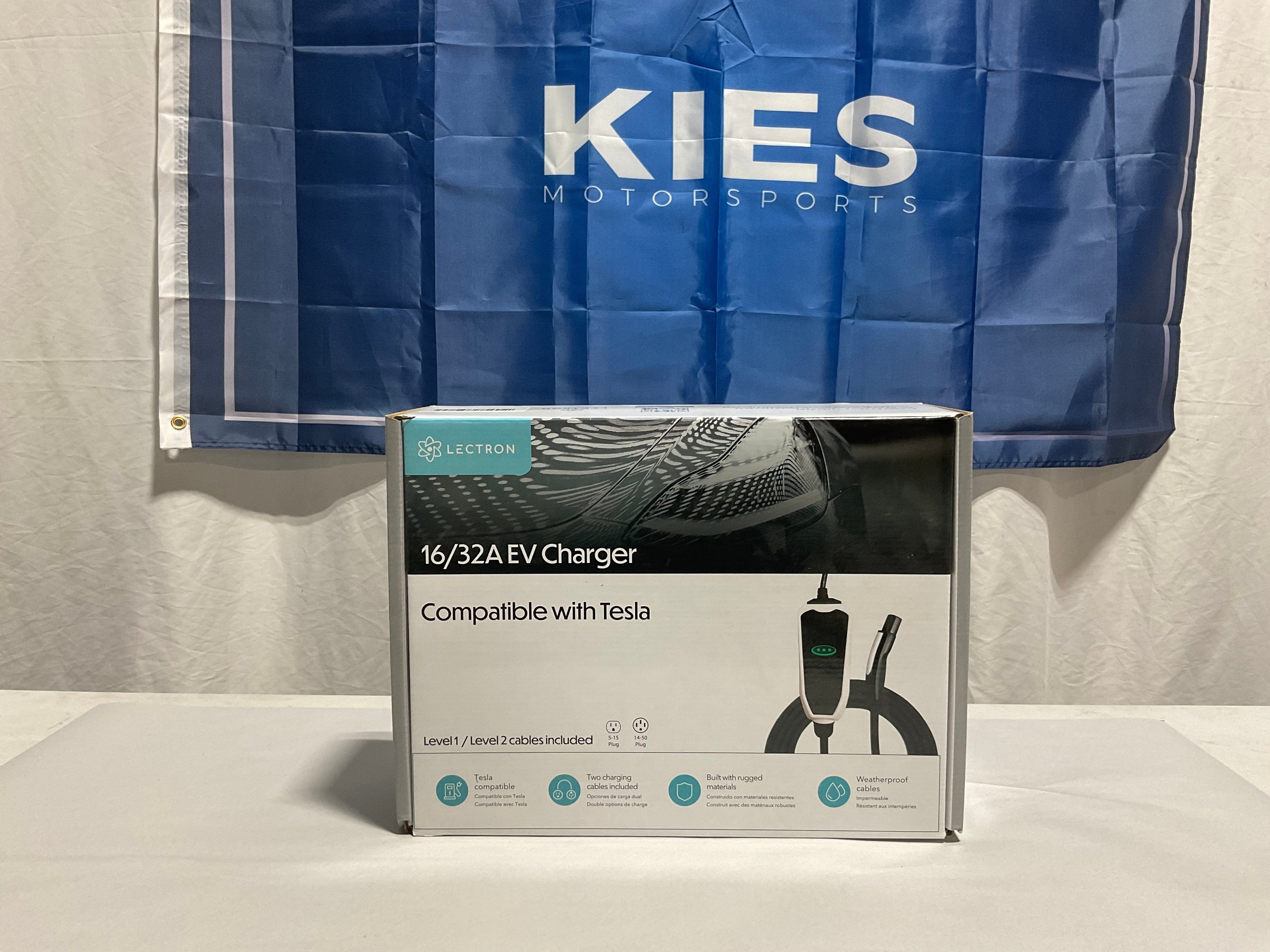 Kies-Motorsports Open Box Item OPEN BOX (EV) - Lectron Level 1 / Level 2 Charger (16A / 32A) - with Dual Plugs (NEMA 5-15 & 14-50) [NEW]