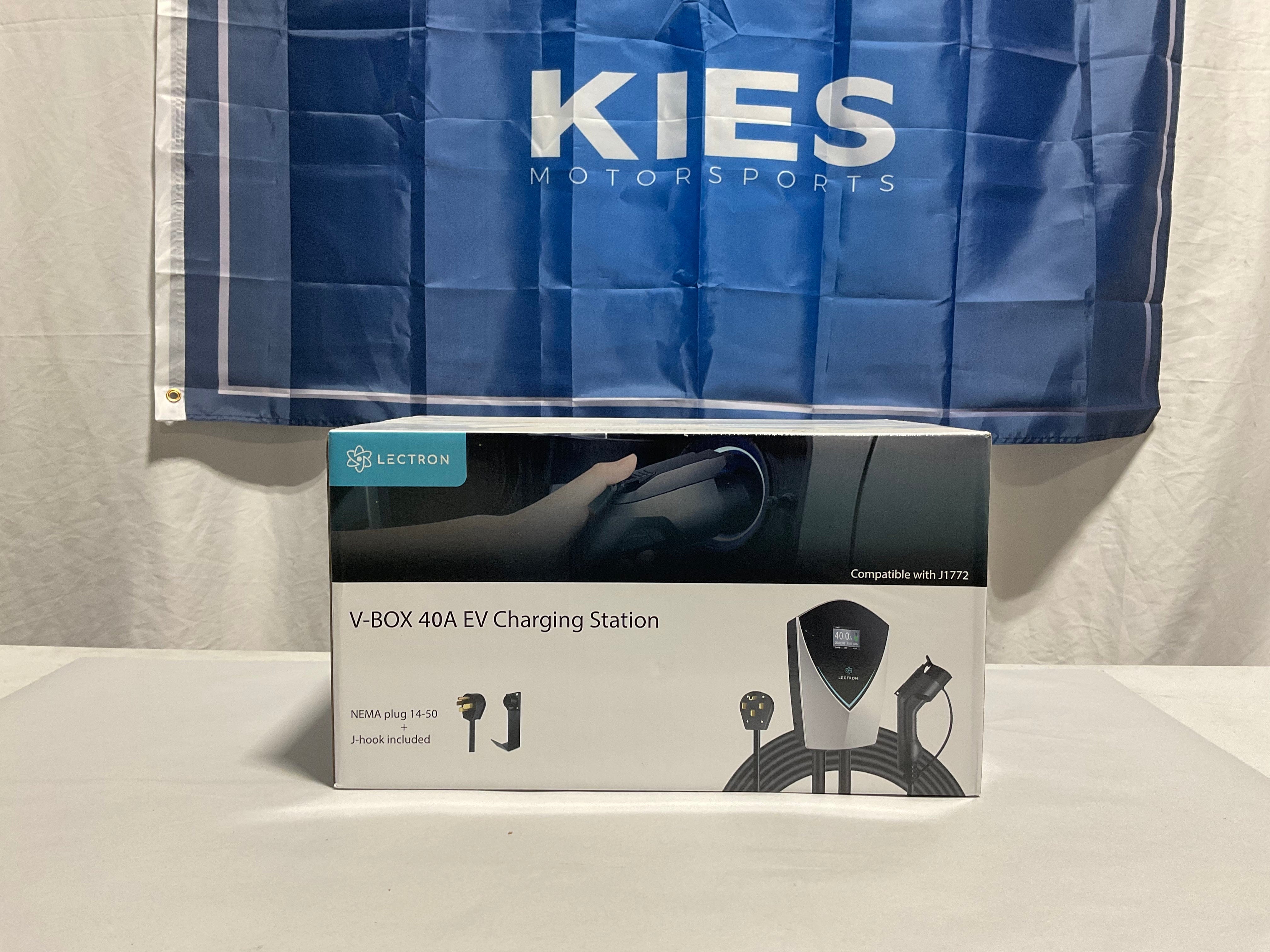 Kies-Motorsports Open Box Item OPEN BOX (EV) - Lectron V-BOX 240V 40A Electric Vehicle (EV) Charging Station With NEMA 14-50 Plug Main image