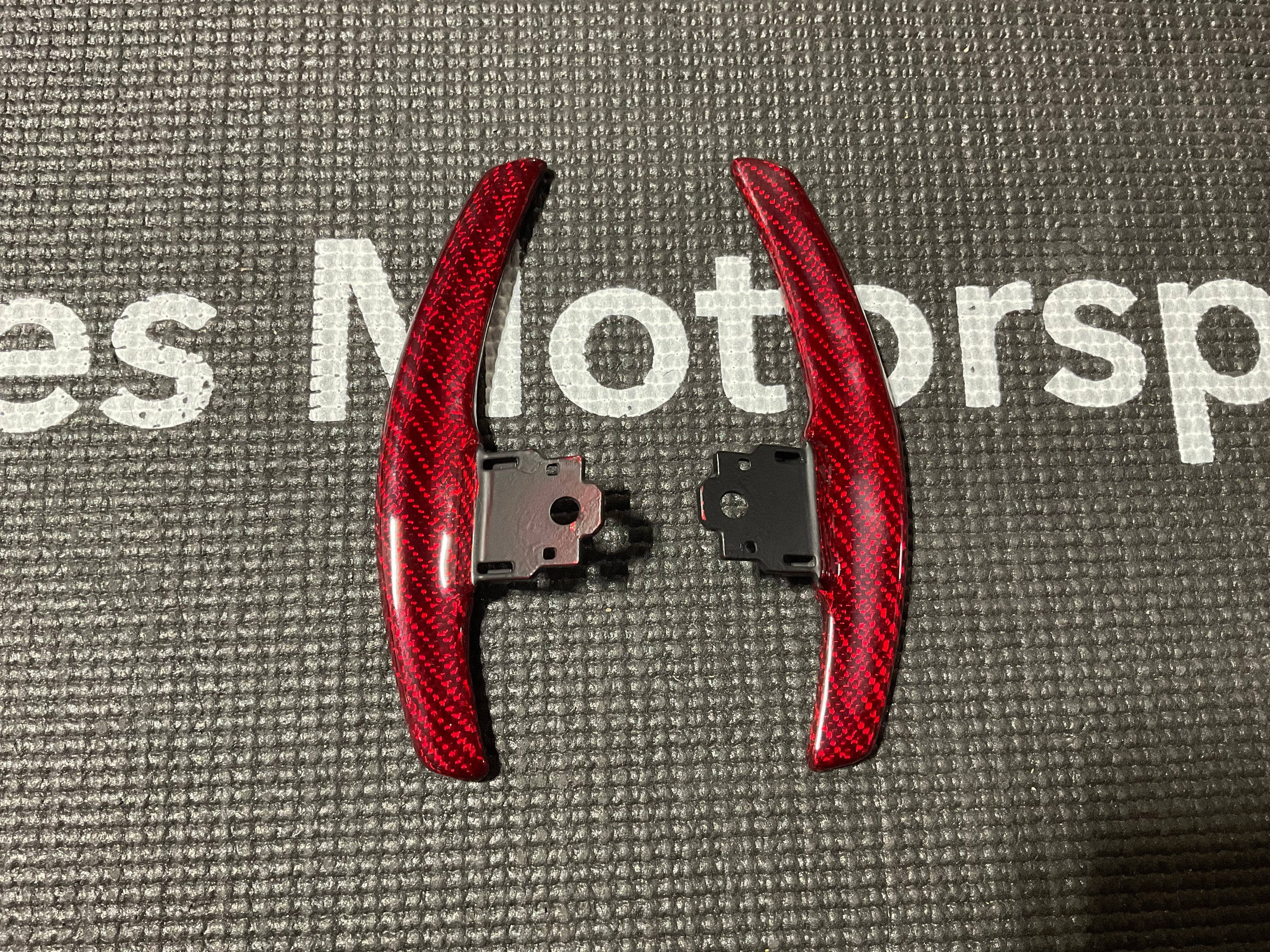 Kies-Motorsports Open Box Item OPEN BOX - F Series Red Carbon Fiber Paddle Shifters Main image