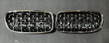 Kies-Motorsports Open Box Item OPEN BOX - F30 (G Style) Diamond Kidney Grill Replacement (Chrome)