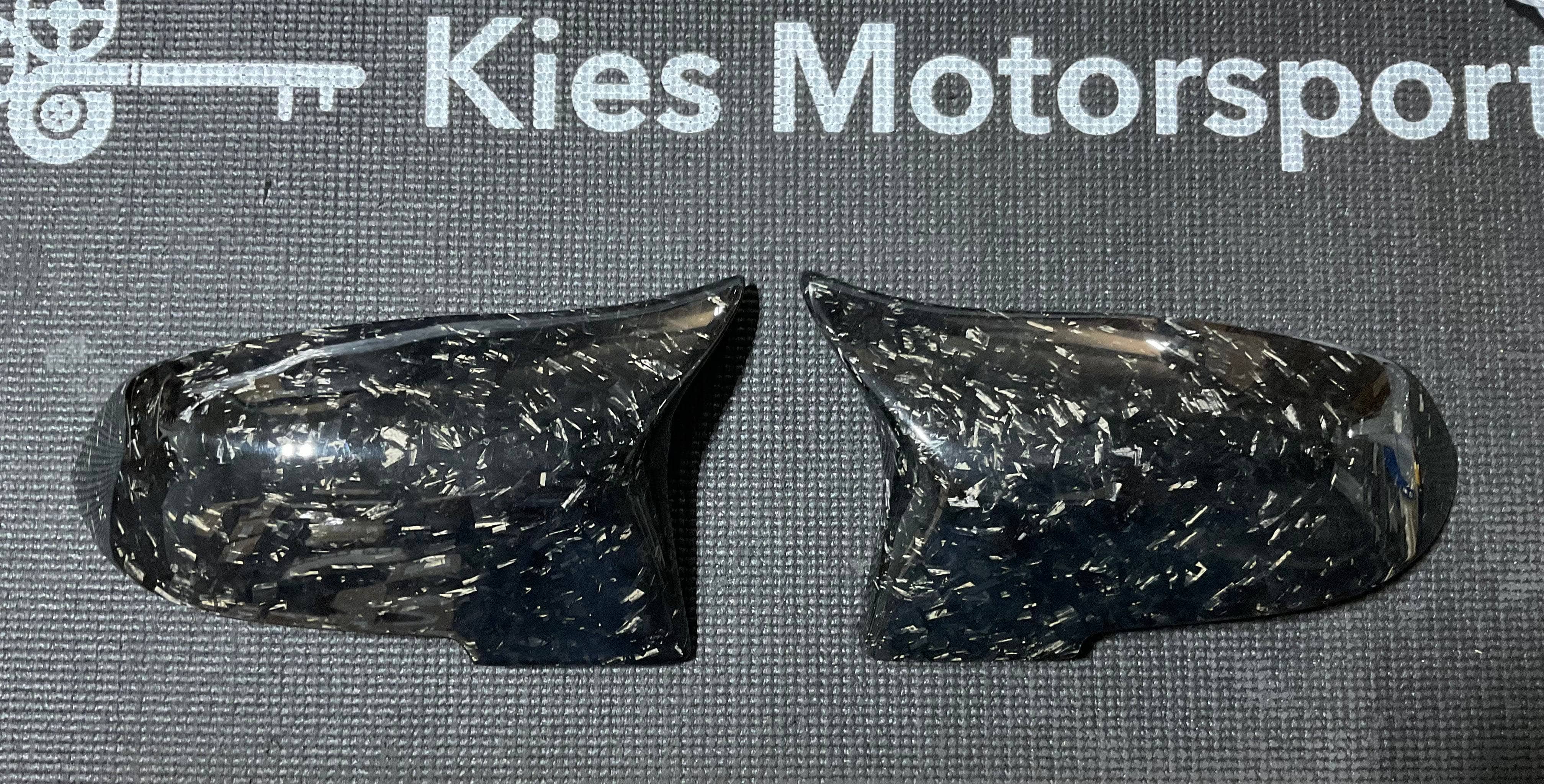 Kies-Motorsports Open Box Item OPEN BOX - Forged Carbon Fiber M-Style Mirror Cap Replacements for BMW F30