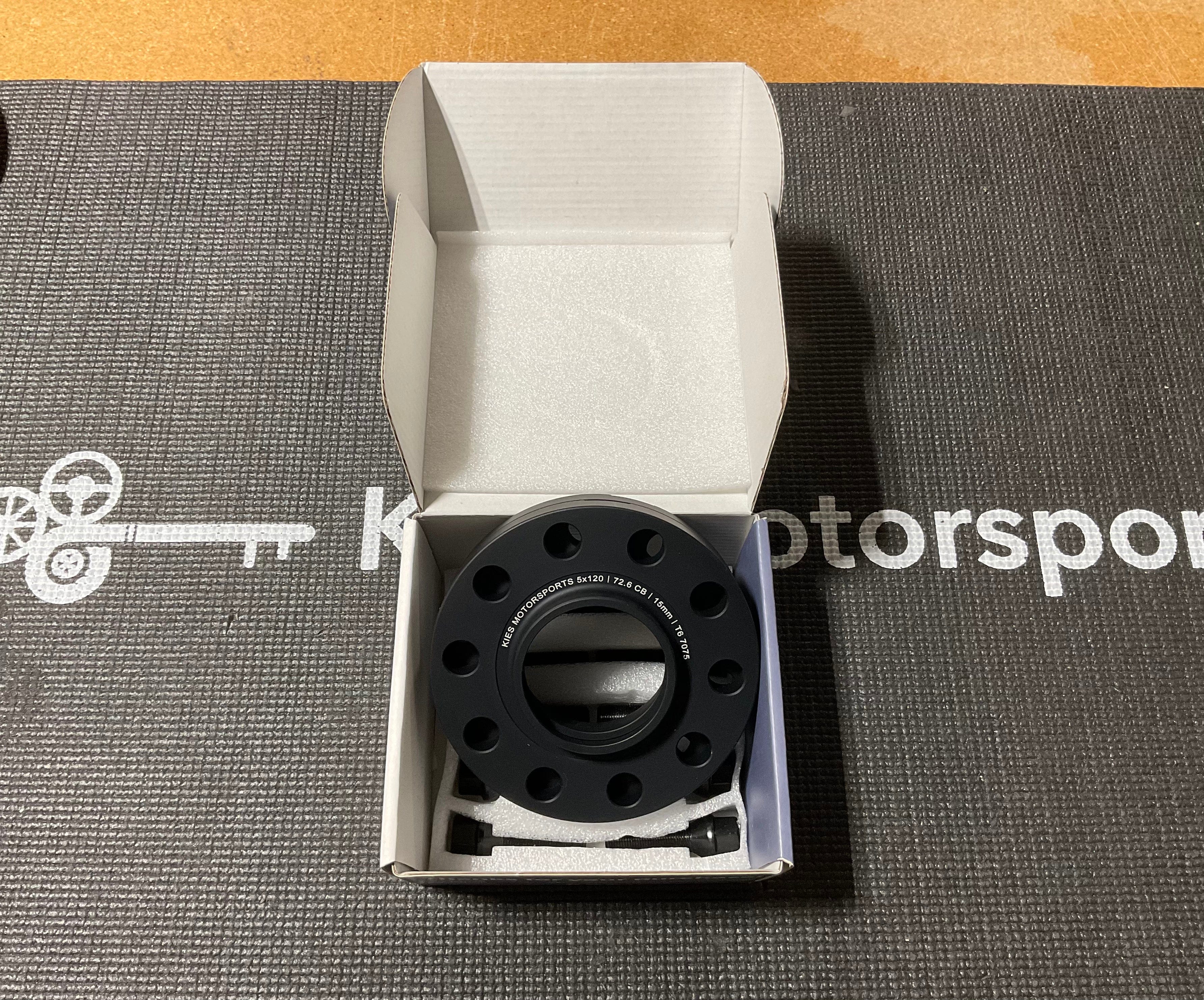 Kies-Motorsports Open Box Item OPEN BOX - Kies (F Series) - 15mm BMW Wheel Spacer 5 X 120 (Set  Of 2)