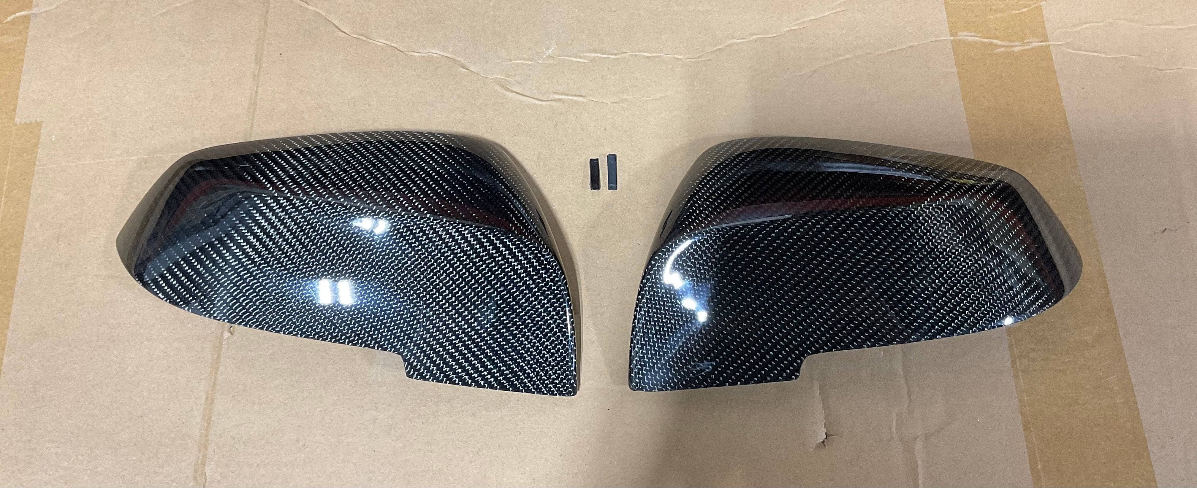 Kies-Motorsports Open Box Item OPEN BOX - Kies F30 3 Series OEM Style Carbon Fiber Mirror Cap Replacements (Broken Clips) Main image