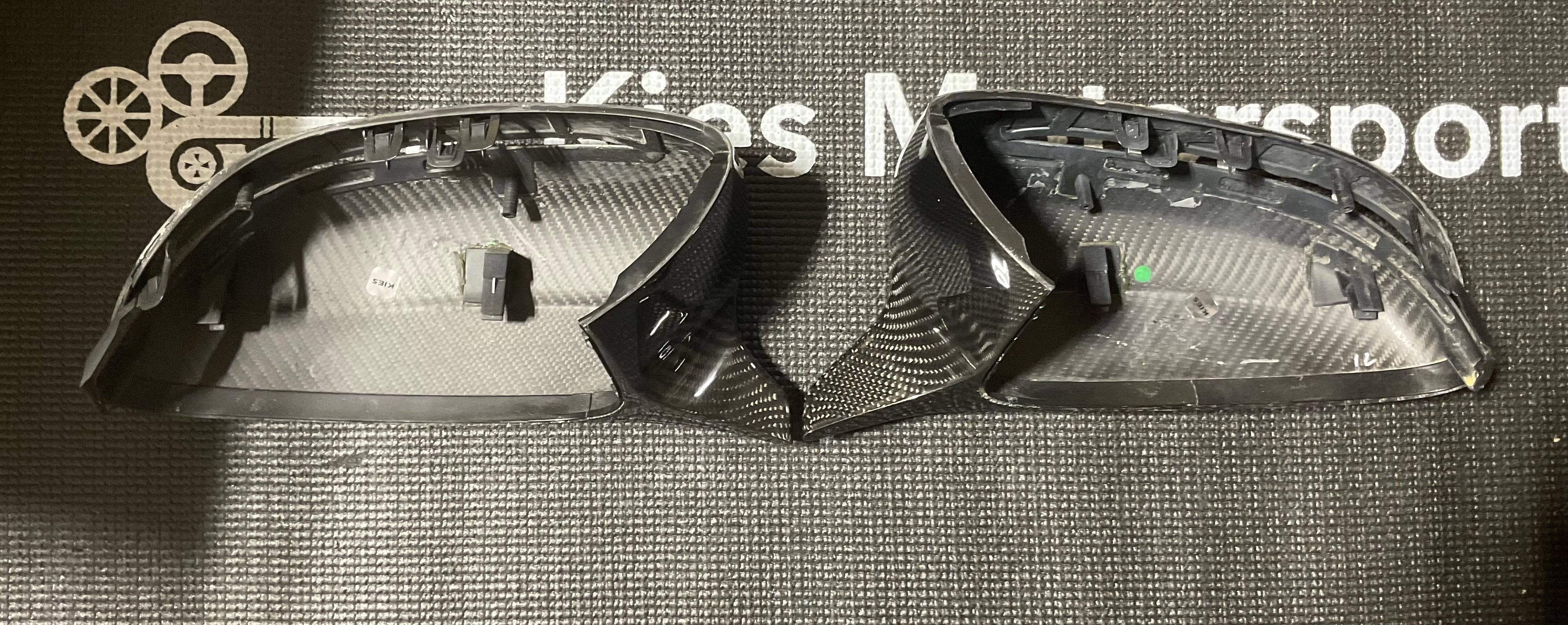OPEN BOX - Kies G2X Dry Carbon Fiber M Style Mirror Cap Replacements Secondary image