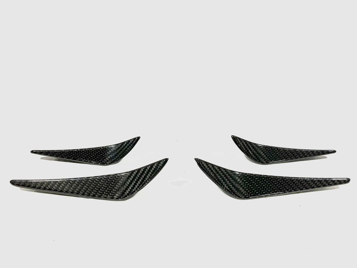 Kies-Motorsports Open Box Item OPEN BOX - Kies Motorsports 2020-2025 BMW M3 (G80) / M4 (G82 / G83) Performance Style Dry Carbon Fiber 4pc Canard Set