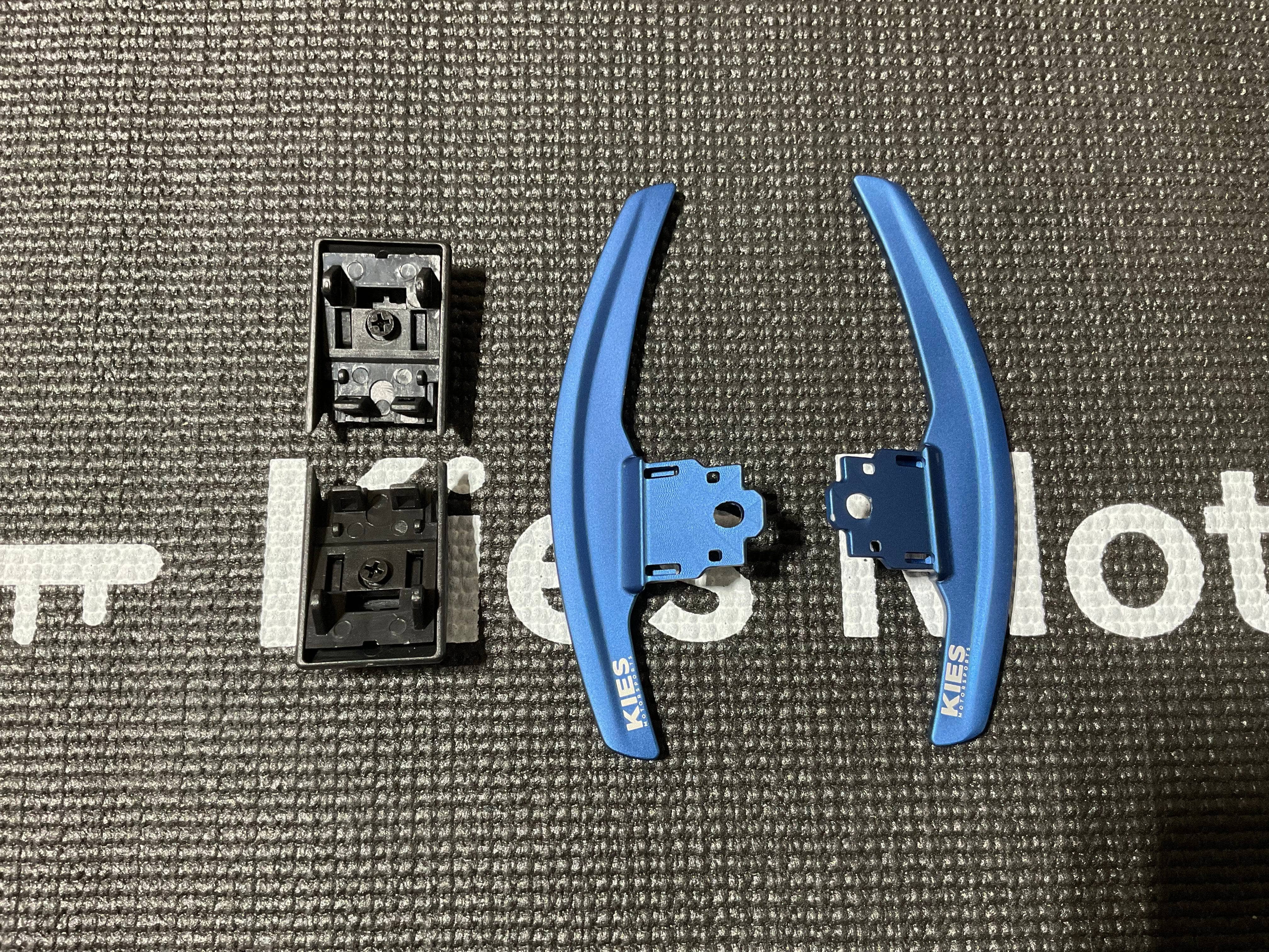 Kies-Motorsports Open Box Item OPEN BOX - Kies Motorsports Aluminum Paddle Shifter Extensions (Fits: F10, F15, F25, F20, F30, F32, F34, F80, F82, M3, M4, M5, M6) - BLUE Main image