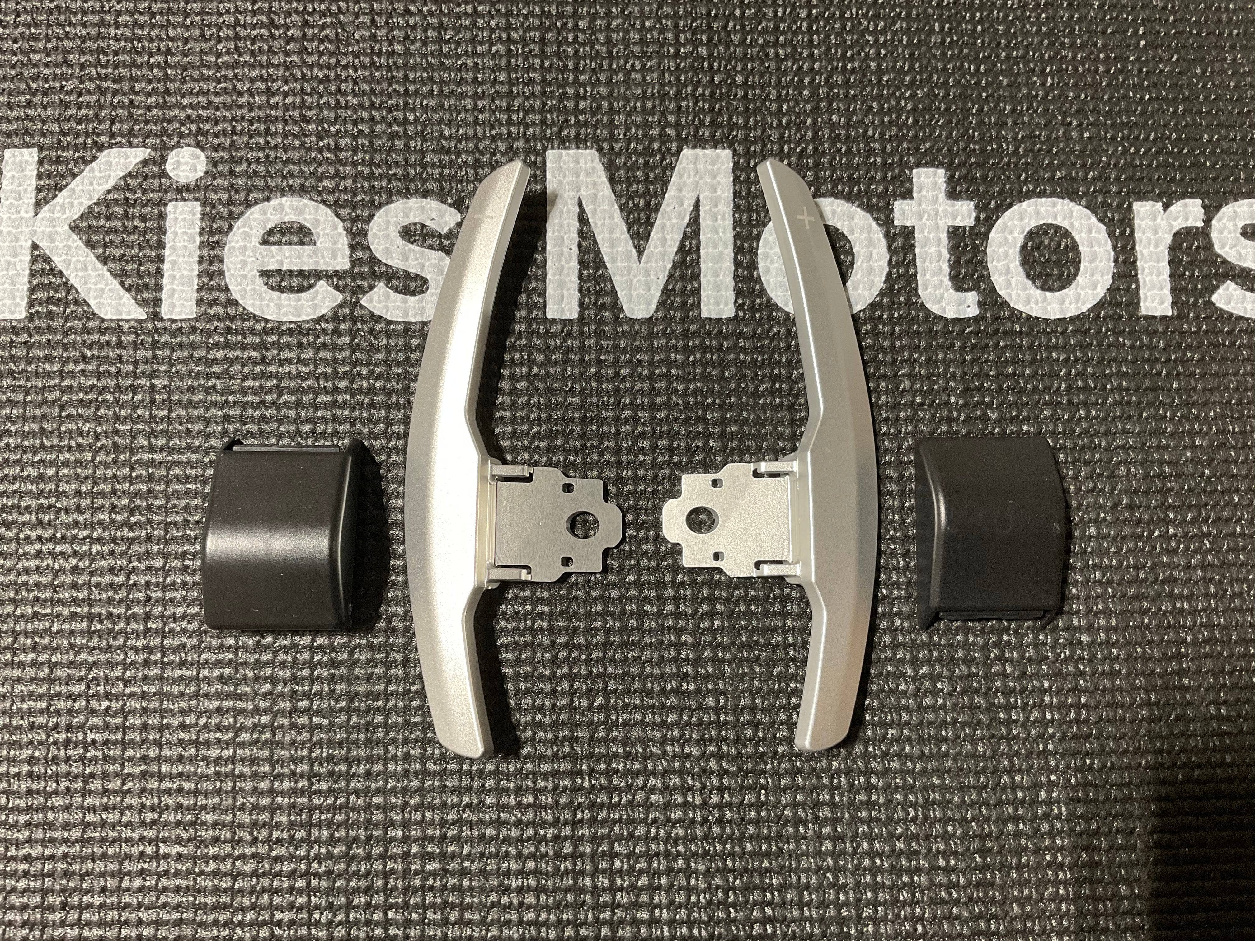 Kies-Motorsports Open Box Item OPEN BOX - Kies Motorsports Aluminum Paddle Shifter Extensions (Fits: F10, F15, F25, F20, F30, F32, F34, F80, F82, M3, M4, M5, M6) (Satin Silver) Main image