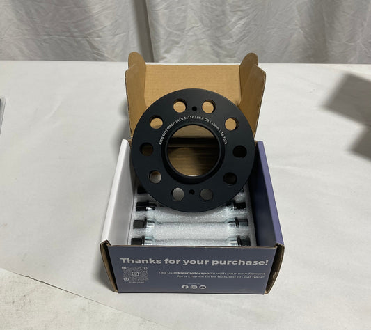 Kies-Motorsports Open Box Item OPEN BOX - Kies Motorsports Porsche Macan / Cayenne Wheel Spacers 5 X 112 With 66.5mm Center Bore Black Finish (Set Of 2)