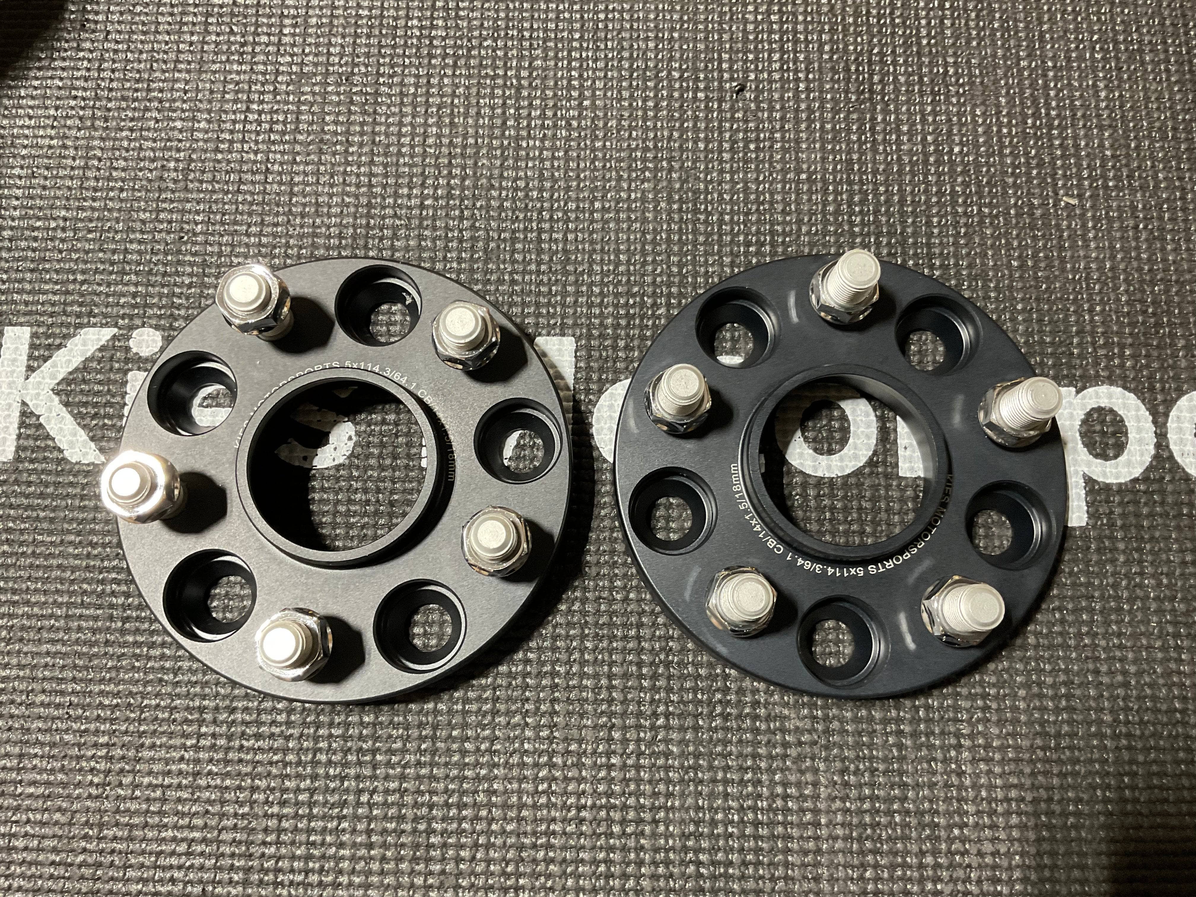 Kies-Motorsports Open Box Item OPEN BOX - Kies Spacers 5x114 Bolt Pattern (18mm Thickness) Center Bore 64.1 Main image