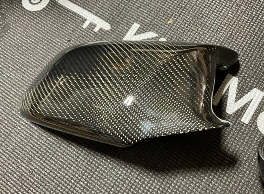 Kies-Motorsports Open Box Item OPEN BOX - M Style Carbon Fiber Mirror Cap Replacement for BMW  (PRE-LCI) 5 Series F10 2010-2013 F10 M5 2011 - NEW