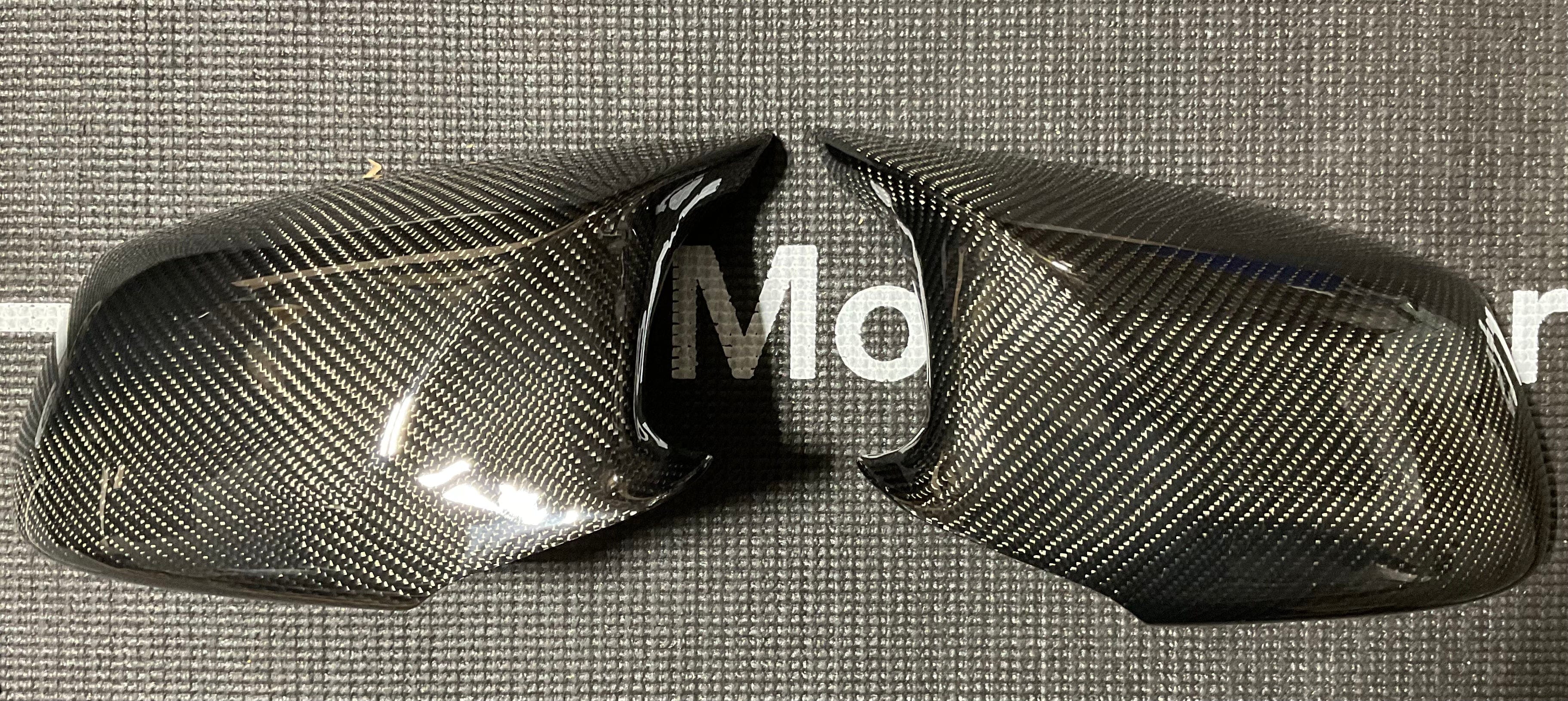Kies-Motorsports Open Box Item OPEN BOX - M Style Carbon Fiber Mirror Cap Replacement for BMW  (PRE-LCI) 5 Series F10 2010-2013 F10 M5 2011 - NEW