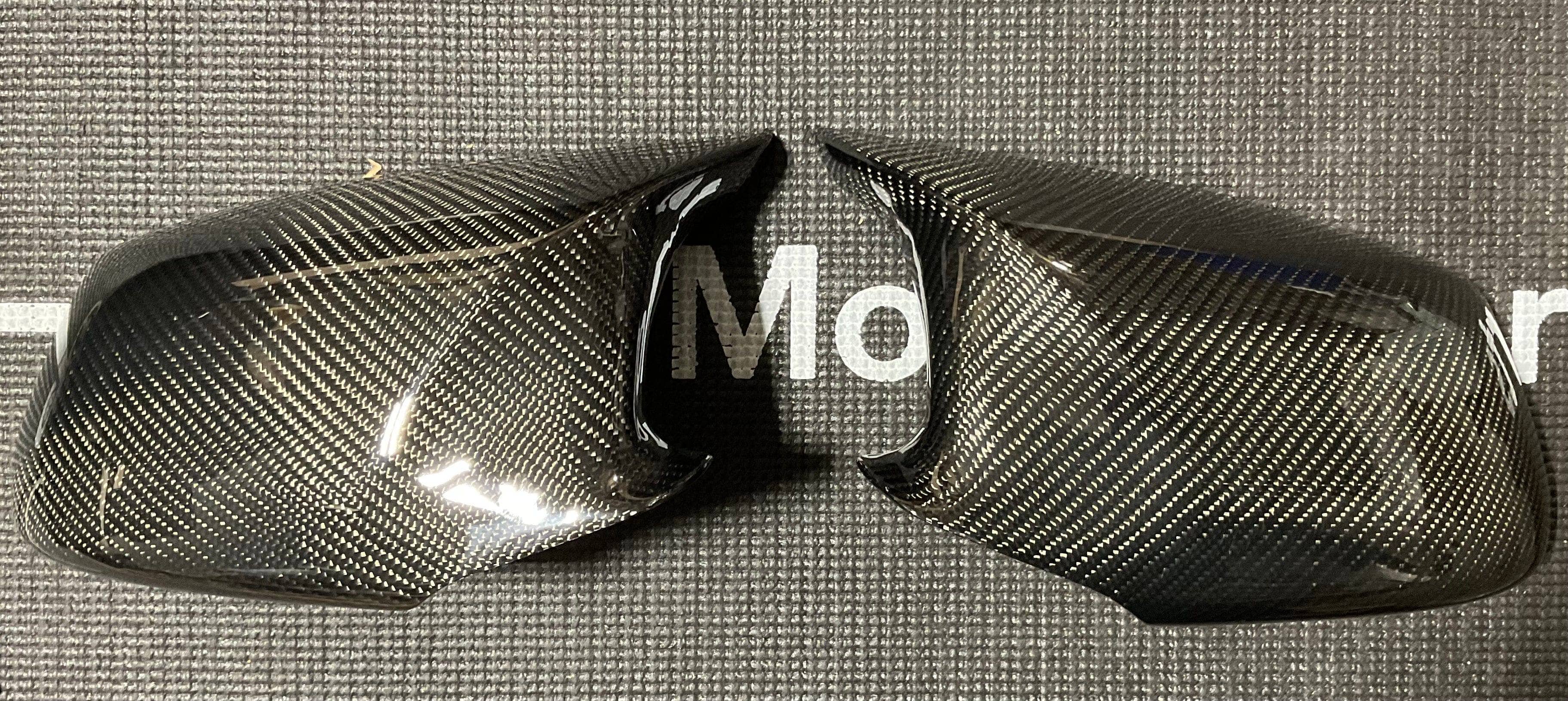 Kies-Motorsports Open Box Item OPEN BOX - OPEN BOX - M Style Carbon Fiber Mirror Cap Replacement for BMW  (PRE-LCI) 5 Series F10 2010-2013 F10 M5 2011