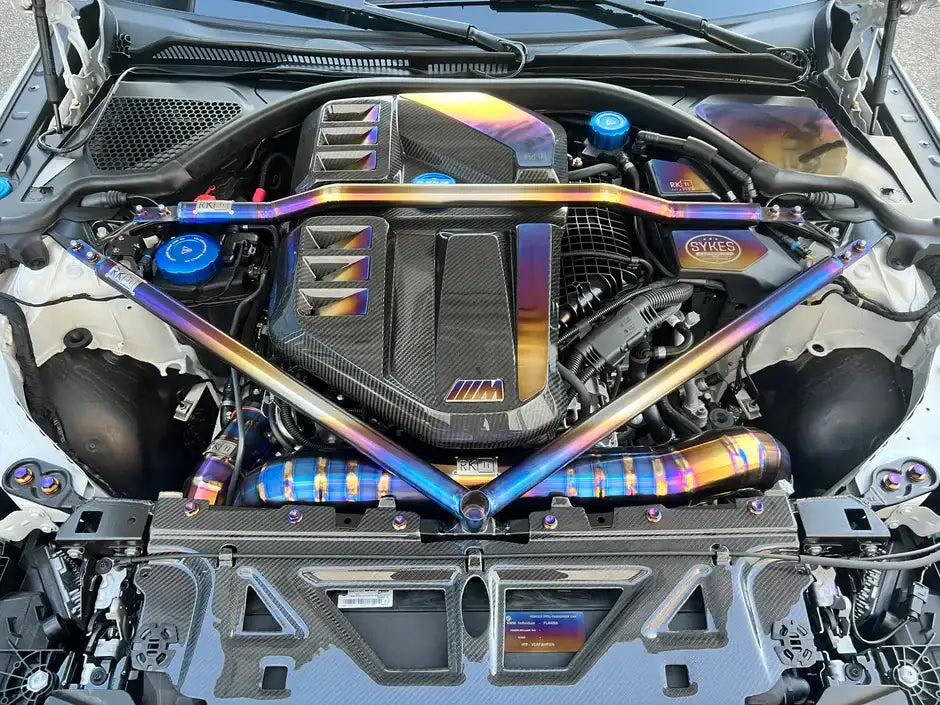 Kies-Motorsports Open Box Item OPEN BOX - RK Titanium BMW G8X Titanium Strut Bar (Version 1)